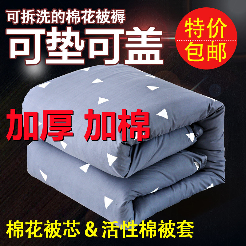 棉被冬被加被套1米10斤1.2床冬