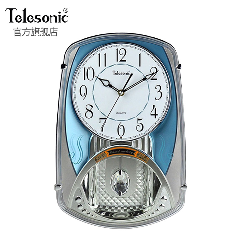 TELESONIC/天王星现代时尚钟表创意静音挂钟客厅音乐壁挂时钟摆钟|ruв категории начало ежедневно, часы, настенные часы - от Buy2taobao.com для оказания профессиональной услуги покупки агента Taobao