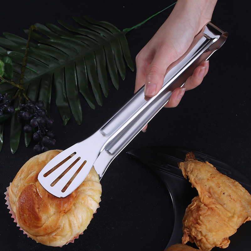 夹子烤肉不锈钢煎牛排饼专用夹麻辣烫夹菜夹子厨房防烫食品夹优惠券