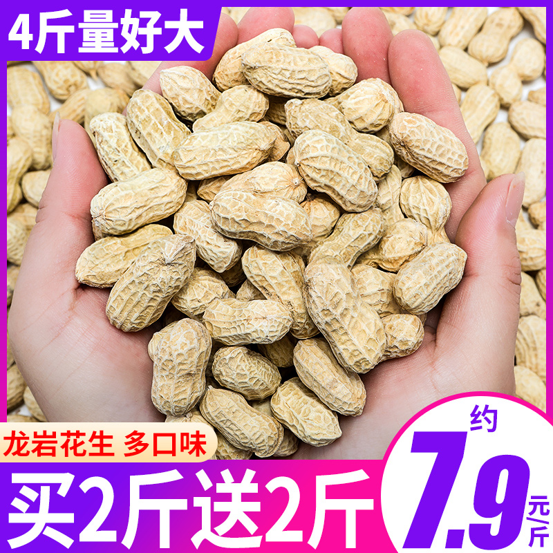 龙岩花生五香蒜香水煮花生米带壳炒货散装多口味休闲零食小吃食品