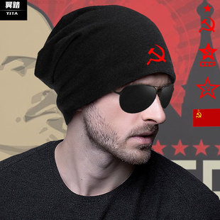 原前苏联CCCP镰刀红星苏维埃共产社会主义套头帽男女加绒包头帽子