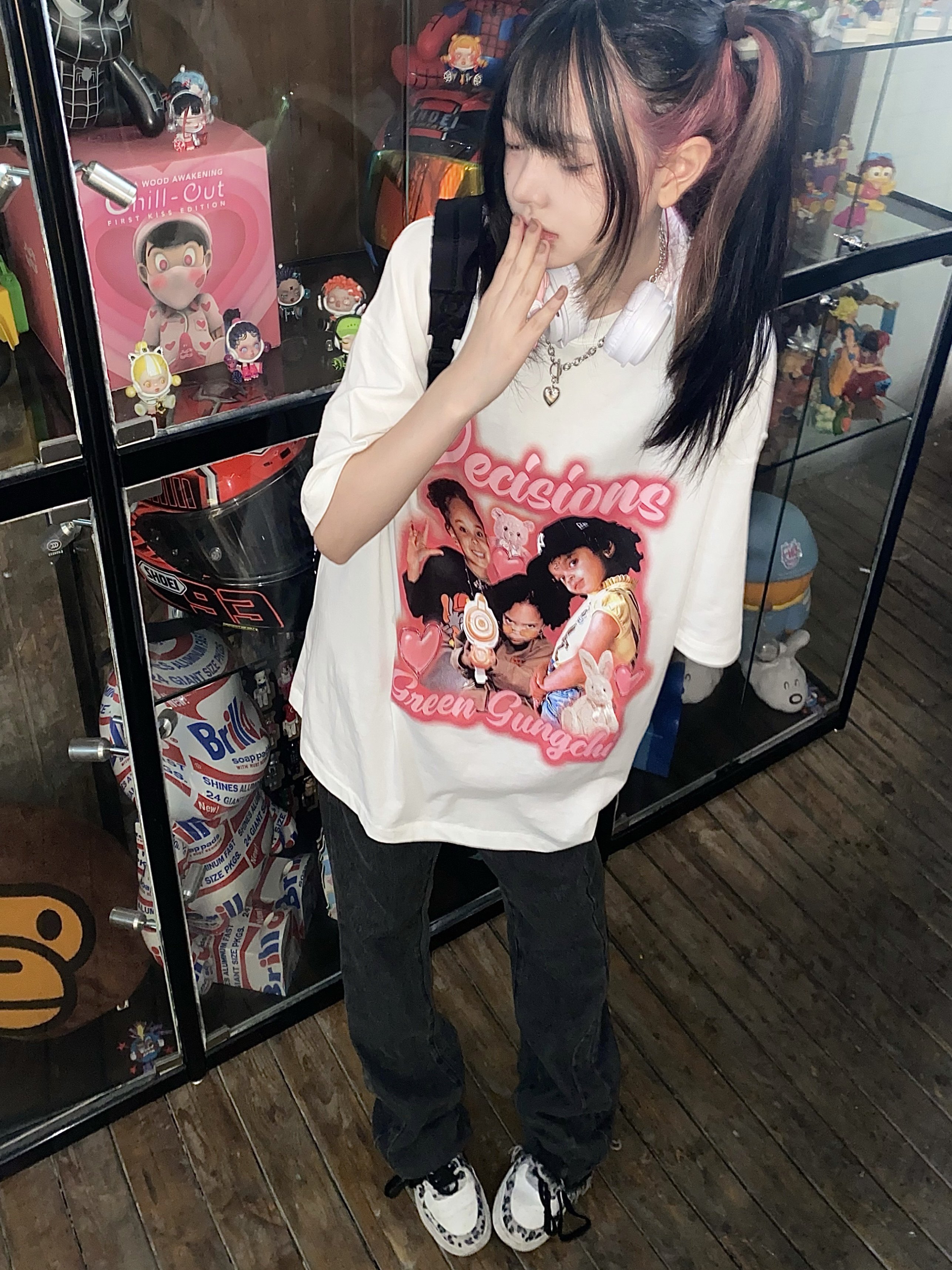 takeoff咖喱人夏美式街头宽松短袖t恤男女嘻哈潮情侣半袖短t上衣