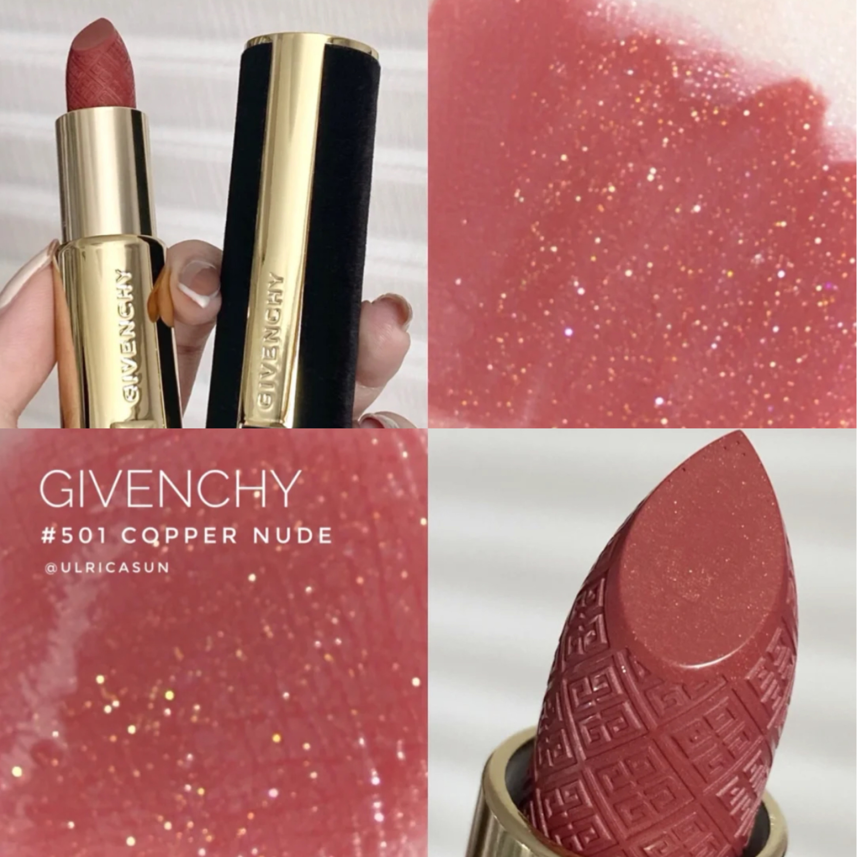 givenchy纪梵希2021圣诞限黑丝绒口红唇膏501 n37眼影 四格高光