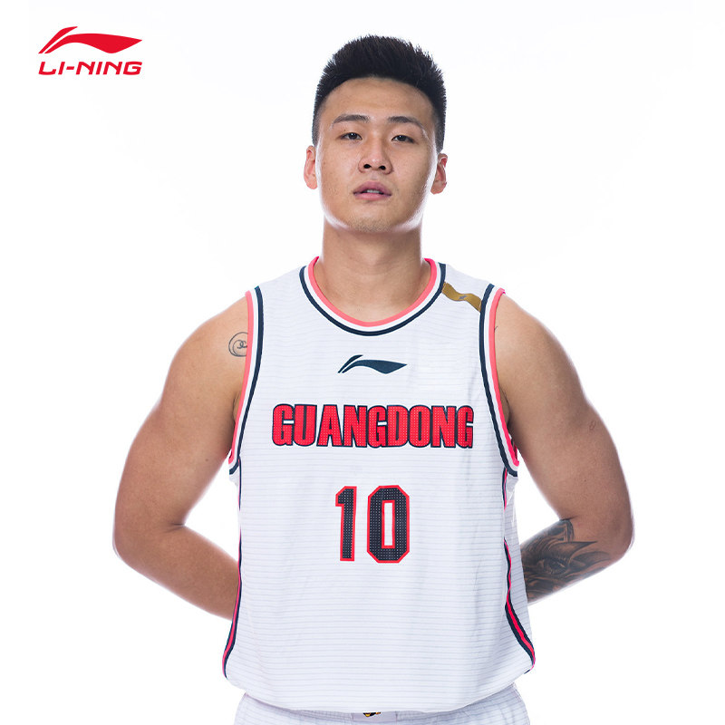 李宁cba广东宏远球衣赵睿球衣中文球迷版篮球服正版新赛季比赛服