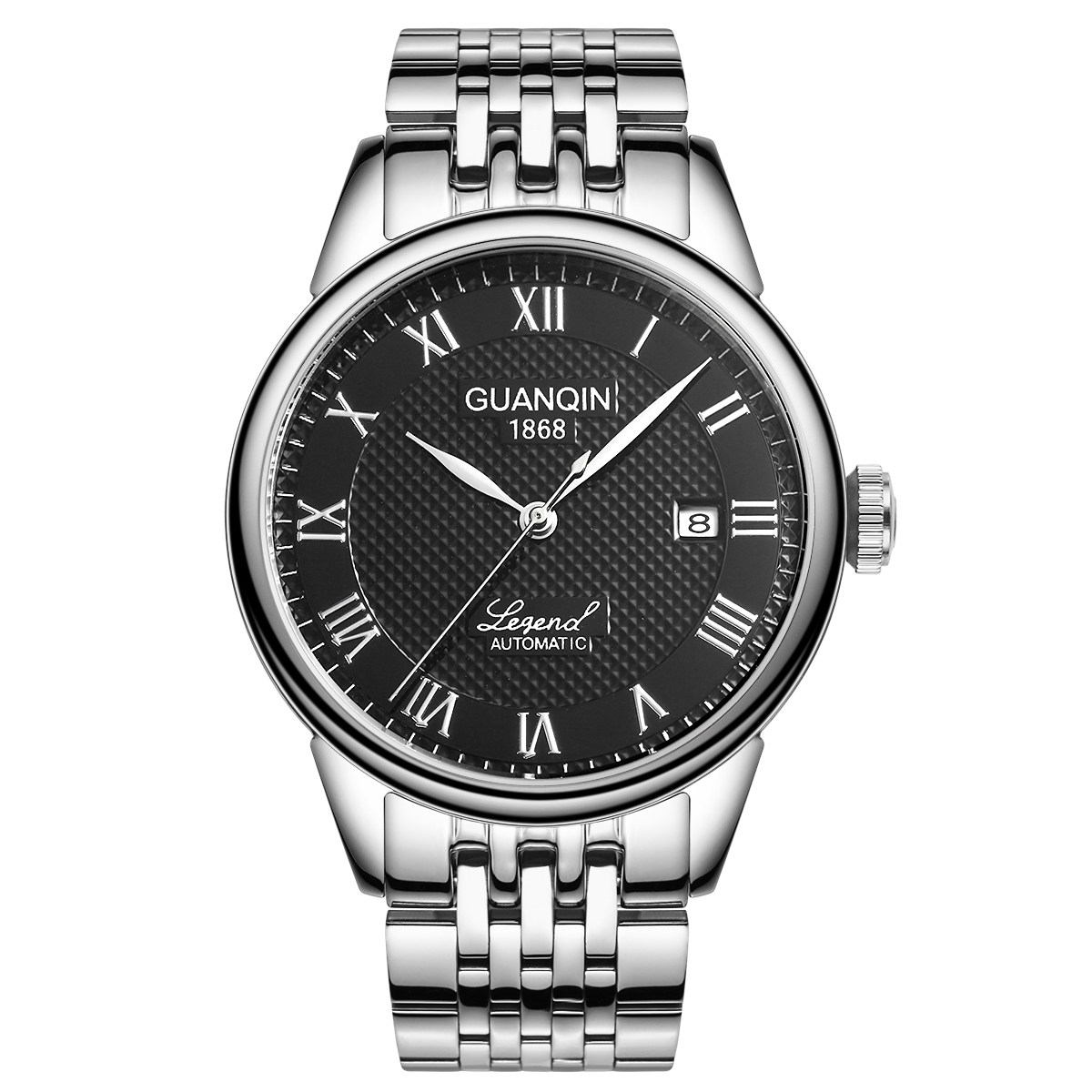 冠琴手表男士全自动机械表薄款防水运动精钢手表缕空时尚潮男表