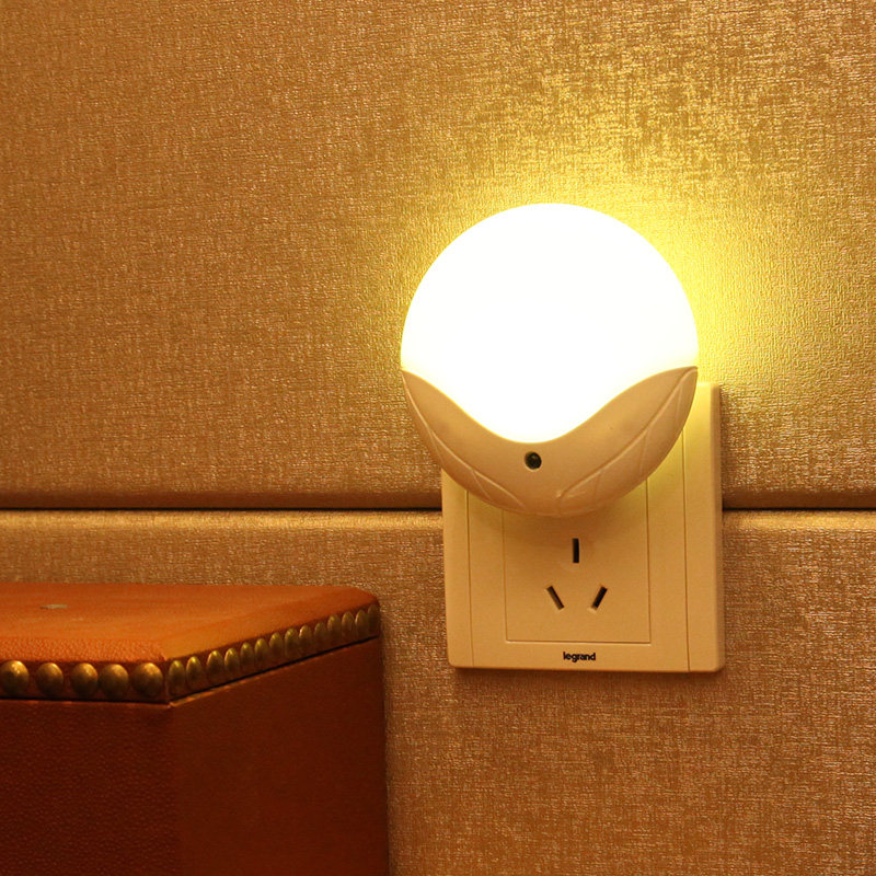 腓立比led小夜灯插电光控声控遥控调光创意喂奶起夜床头灯旭日