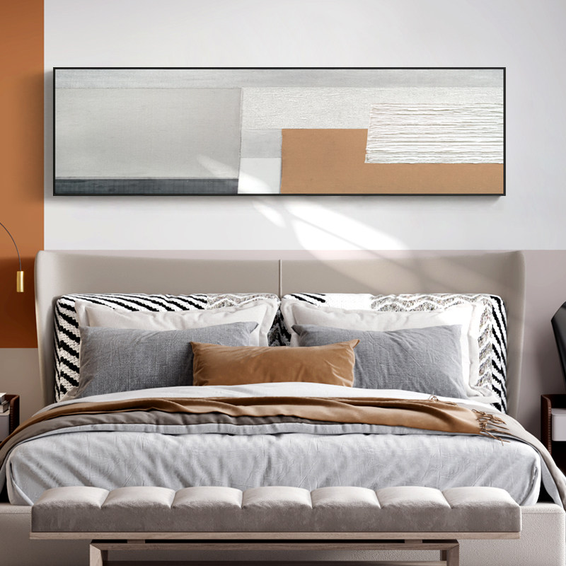 现代简约卧室床头画抽象挂画艺术画