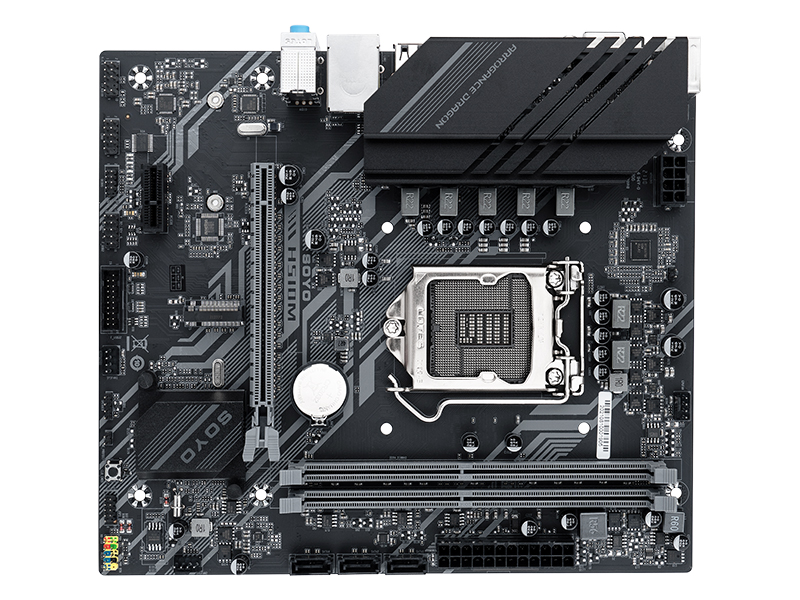 梅捷sy-狂龙 新款 h510m-k主板支持intel h510/lga 1200台式机