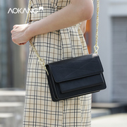 Aokang women's bag ladies shoulder bag fashion chain bag messenger bag oblique cross small square bag