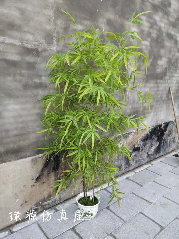 仿真假富贵竹子超自然盆栽餐厅毛竹