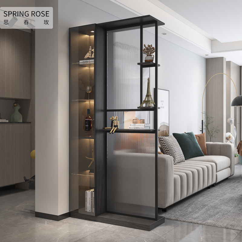 进门玄关柜鞋柜一体现代简约客厅隔断柜展示柜轻奢酒柜新款门厅柜