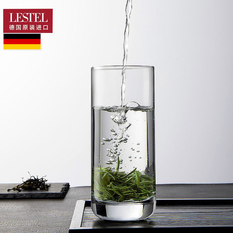 德国进口水晶玻璃杯透明水杯牛奶杯家用耐热龙井绿茶杯泡茶玻璃杯