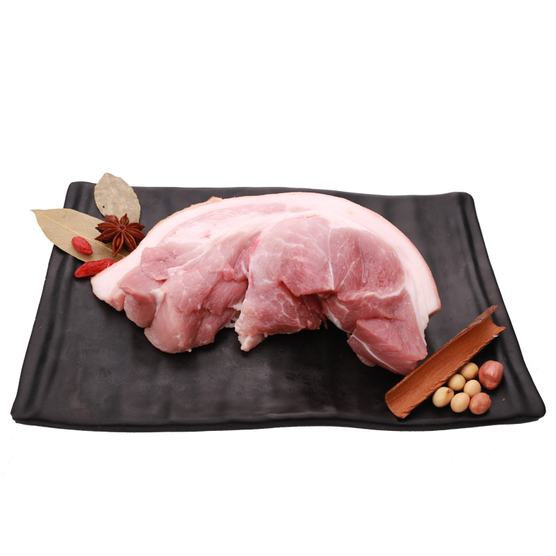 爱森冷食品生皮夹带鲜肉心肉500克/盒不锈钢区分怎么猪肉图片
