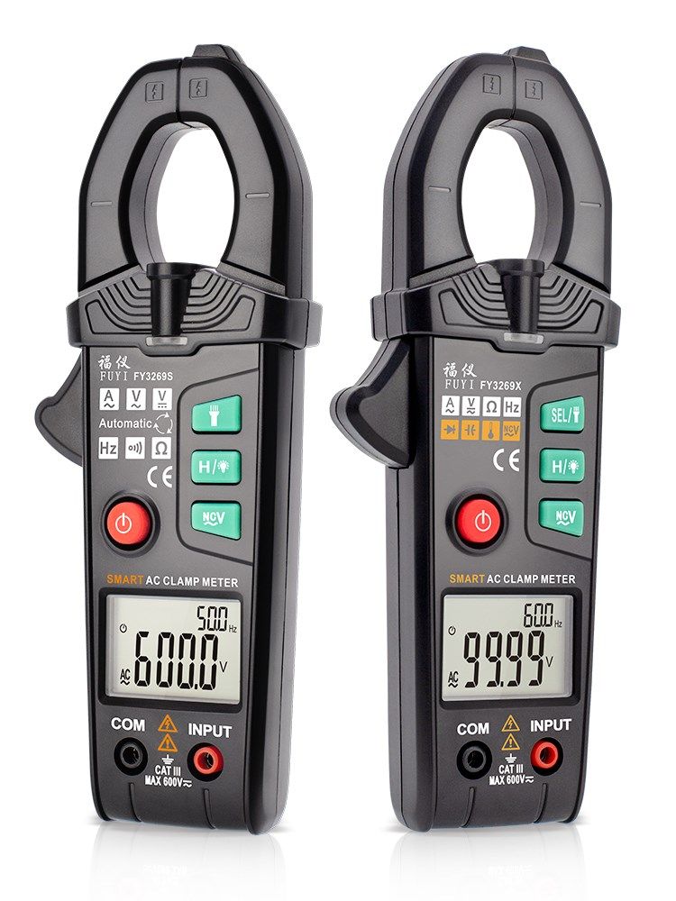 福仪智能数字钳形表高精度防烧电流表全自动钳型电工万用表钳流表