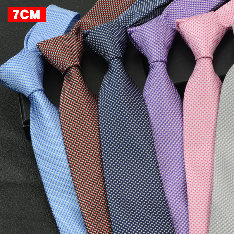 7CM正装韩版结婚领带男士新郎婚礼商务窄版休闲式职业装领带