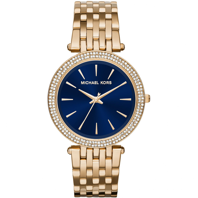 michael kors 镶钻圆盘满天星mk手表精钢防水石英女表mk3406