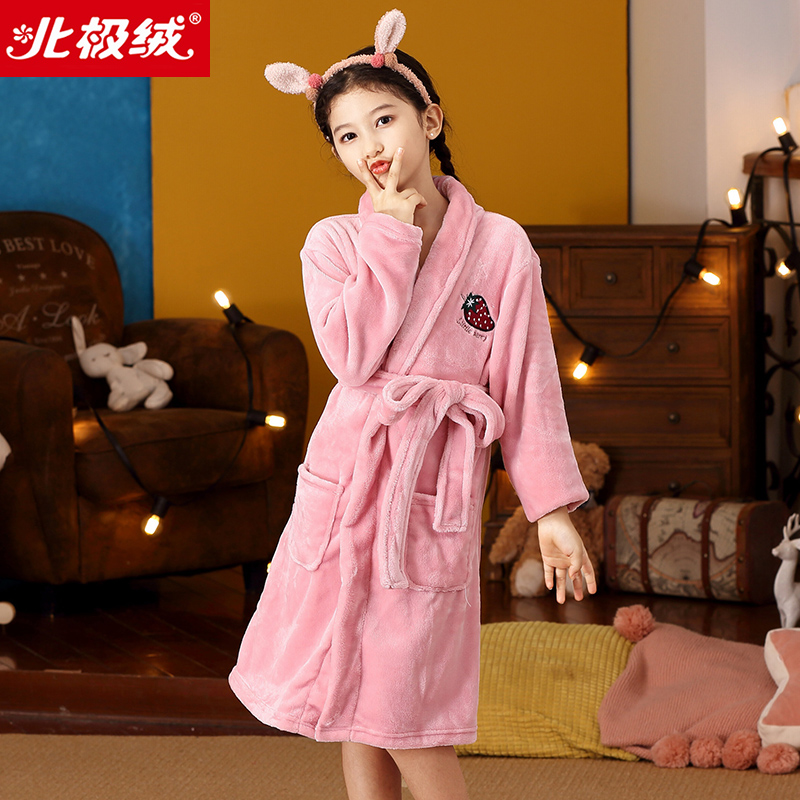children Flannel robe girl Autumn and winter CUHK Coral Bathrobe baby pajamas Girl Home Furnishingsin the Children/Baby/Family fitted , Children tracksuit , Home gowns/Nightwear category - from Buy2taobao.com to provide professional Taobao agent buy service