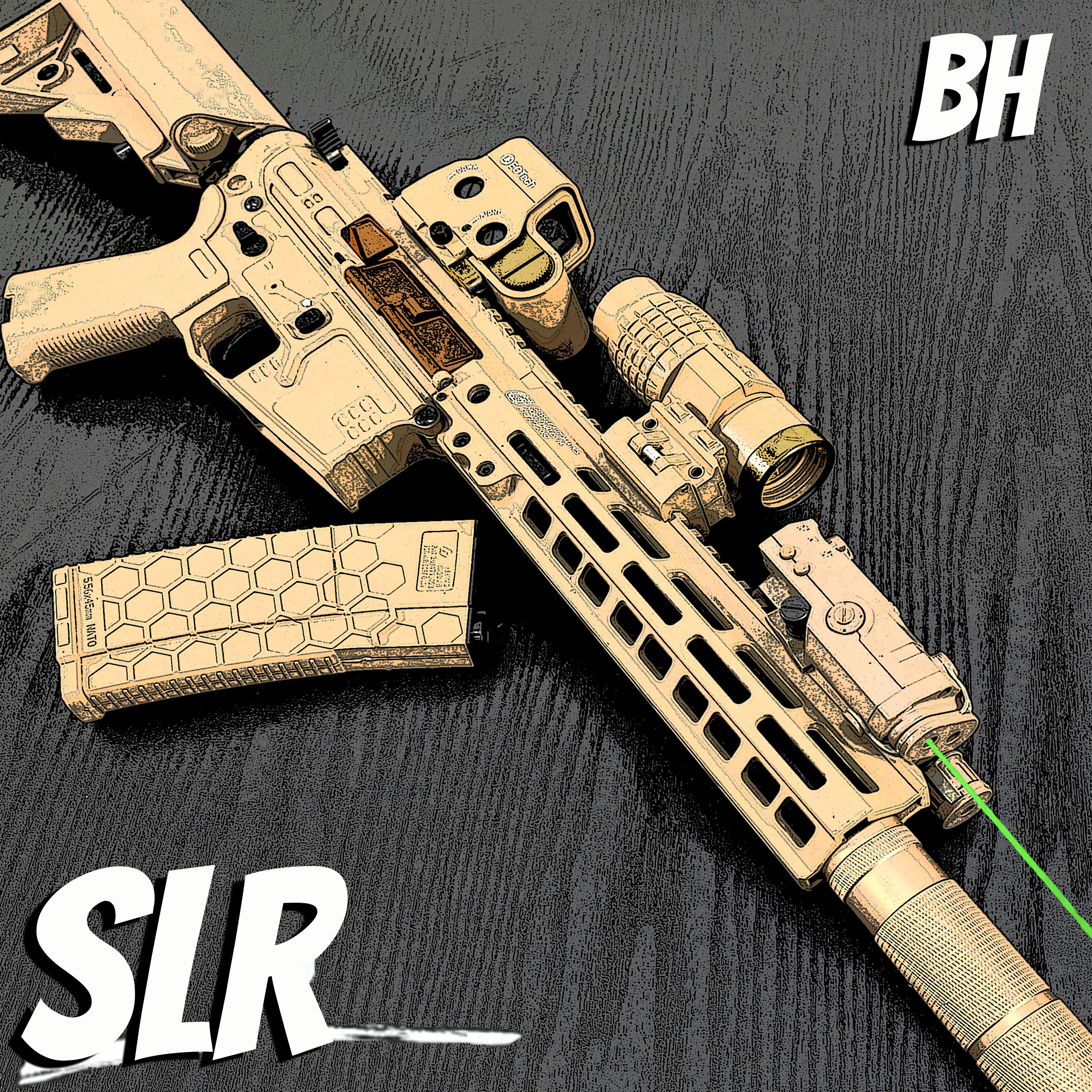 博涵slr新品电动玩具枪m4模型锦8软弹枪空挂回趟儿童男孩吃鸡同款