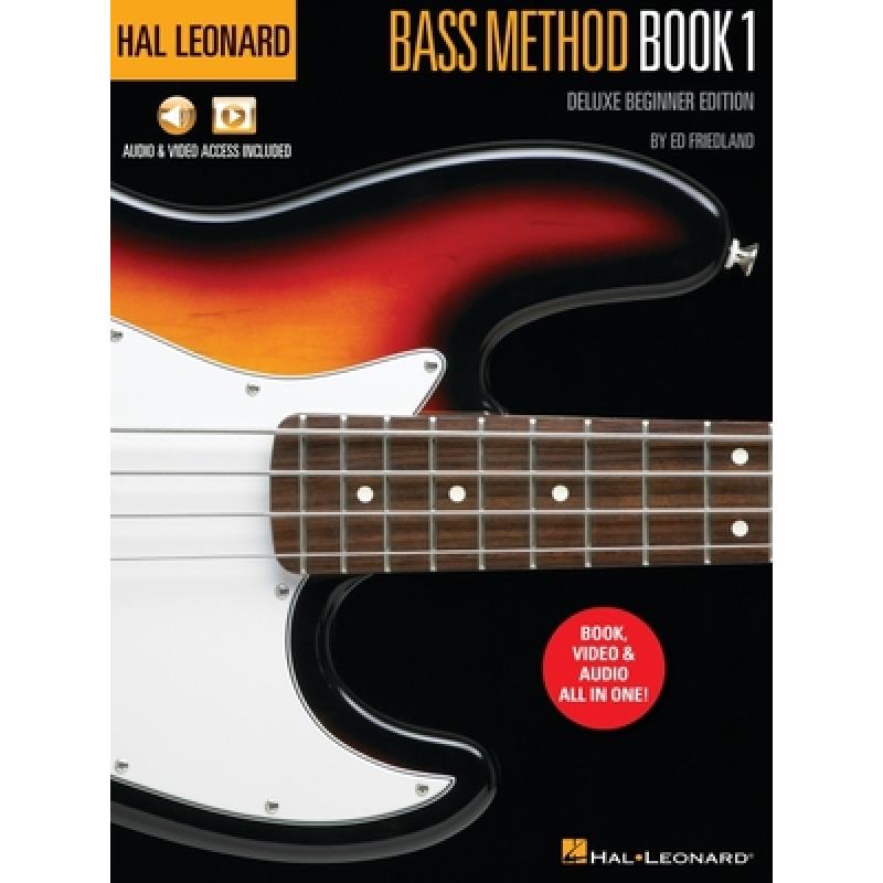 【4周达】Hal Leonard Bass Method Book 1 - Deluxe Beginner Edition with Access to Audio Examples and V... [9781705176108]