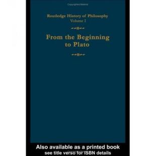 【4周达】Routledge History of Philosophy Volume I: From the Beginning to Plato [9780415062725]