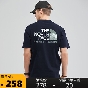 2024春夏新款TheNorthFace北面T恤男户外运动休闲圆领透气棉短袖