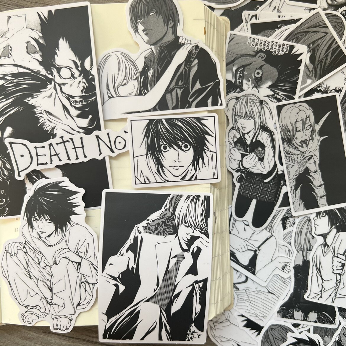 黑白死亡笔记l挂件贴纸手机壳