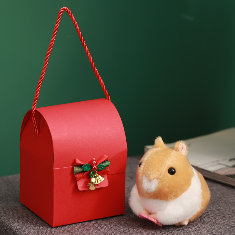 创意摇尾巴的老鼠可爱仓鼠毛绒玩具公仔拉线网红布娃娃圣诞节礼物