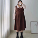 秋季新款大码女装200斤韩版气质连衣裙胖mm减龄通勤拼接假两件