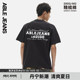 ABLE JEANS 夏季新款精梳棉男士宽松印花LOGO短袖T恤881256