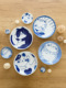 美浓烧日本进口可爱萌猫咪陶瓷餐具釉下彩面碗大碗日式家用菜盘子