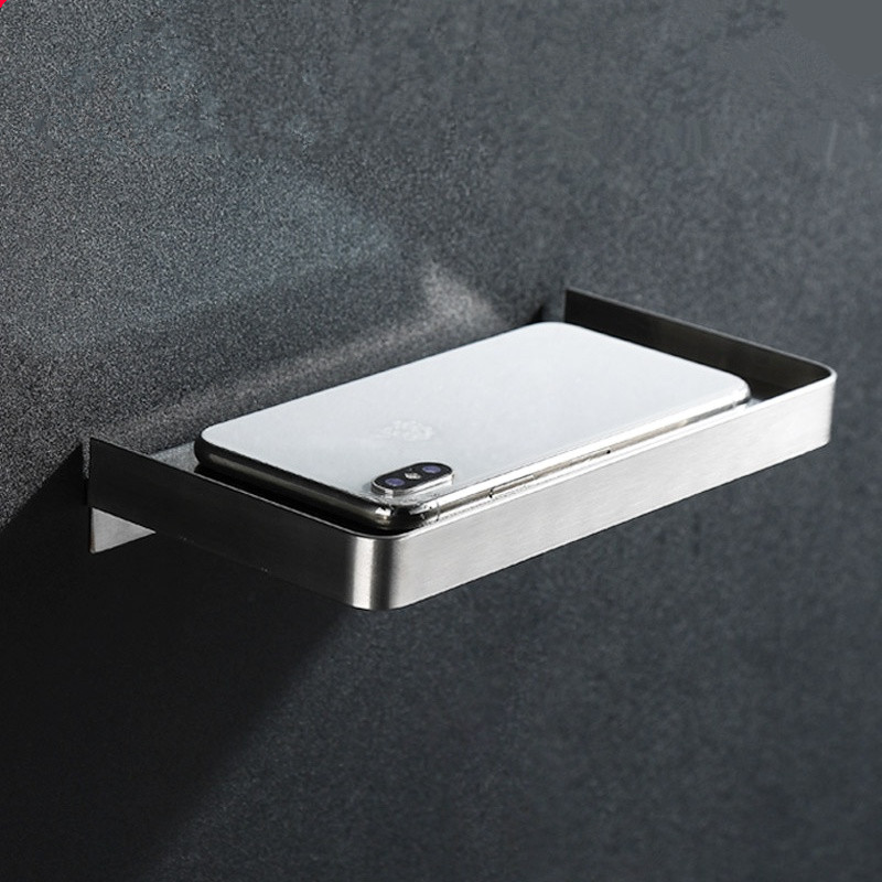 Free punch Mobile phone holder toilet Tray Paper rack Stainless steel Shower Room Shelf TOILET A partition Bedside Shelfin the Family/Personal Cleaning Tools , Sanitary appliances/Bathroom accessories , Bathroom Jiaojia/Shelf category - from Buy2taobao.com to provide professional Taobao agent buy service