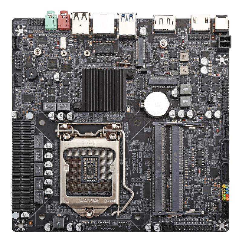 昂达h410d4 ipc itx台式机电脑一体机主板dc供电 dp type-c 17*17