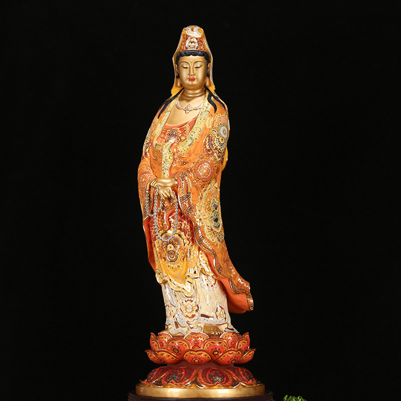 圆通工艺七宝莲店的优惠券大全—台湾宝华纯铜观音佛像家居供奉观世音