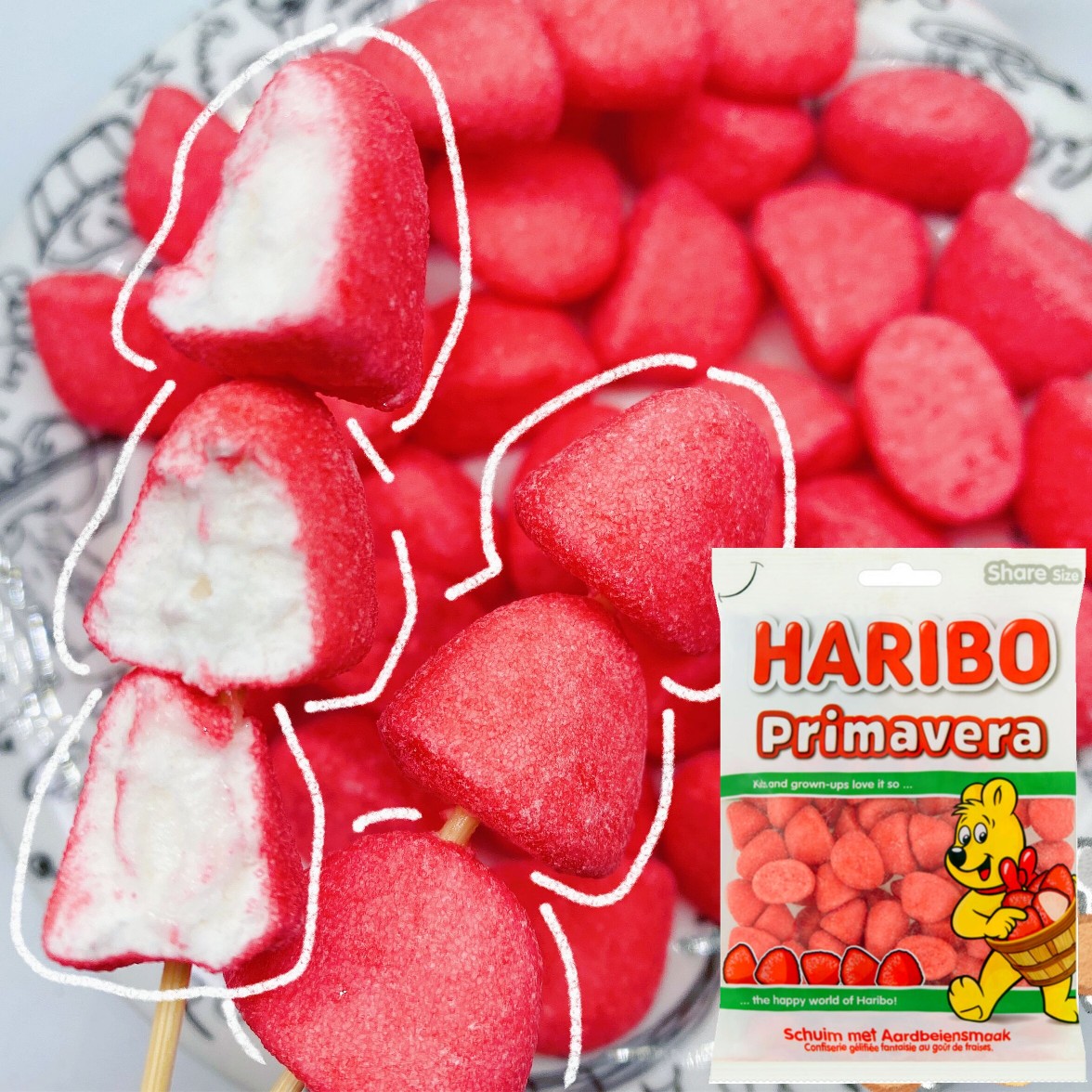 现货立发哈瑞宝HARIBO脆皮草莓