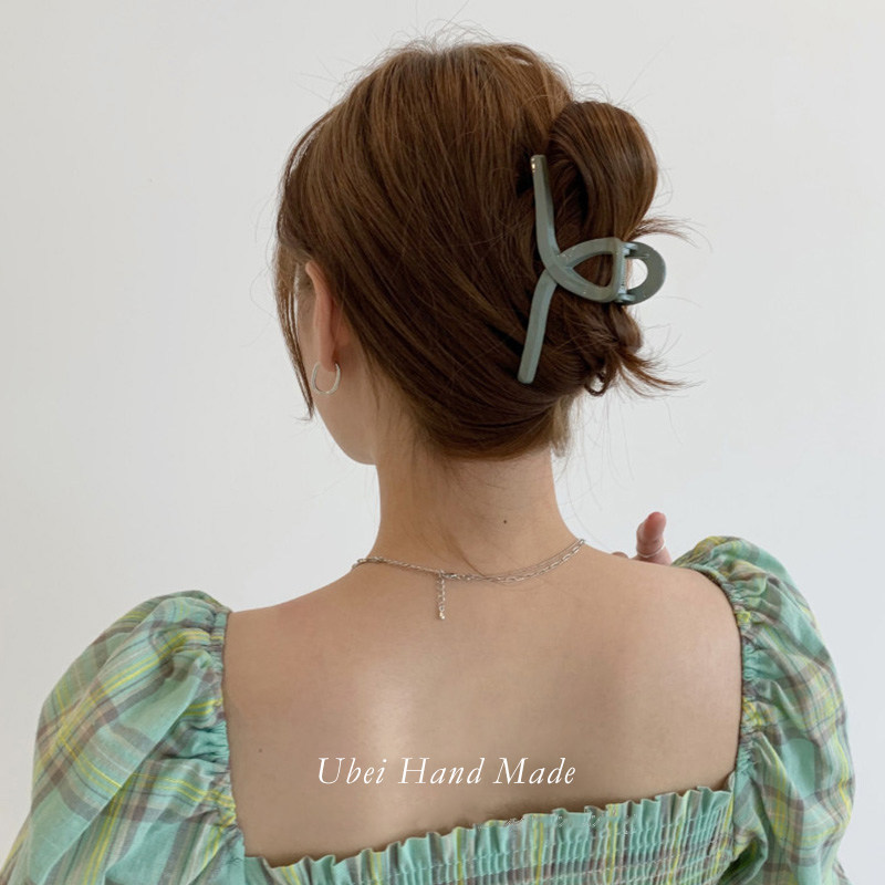 8淘宝新品bathroom美国chunks彩色大抓夹孟菲斯风格大发量长发盘发