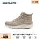 Skechers斯凯奇女子中帮绑带反皮毛保暖时尚舒适百搭运动休闲鞋子