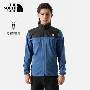 TheNorthFace北面男士抓绒衣秋冬新款可ZIP内胆保暖舒适外套83OS