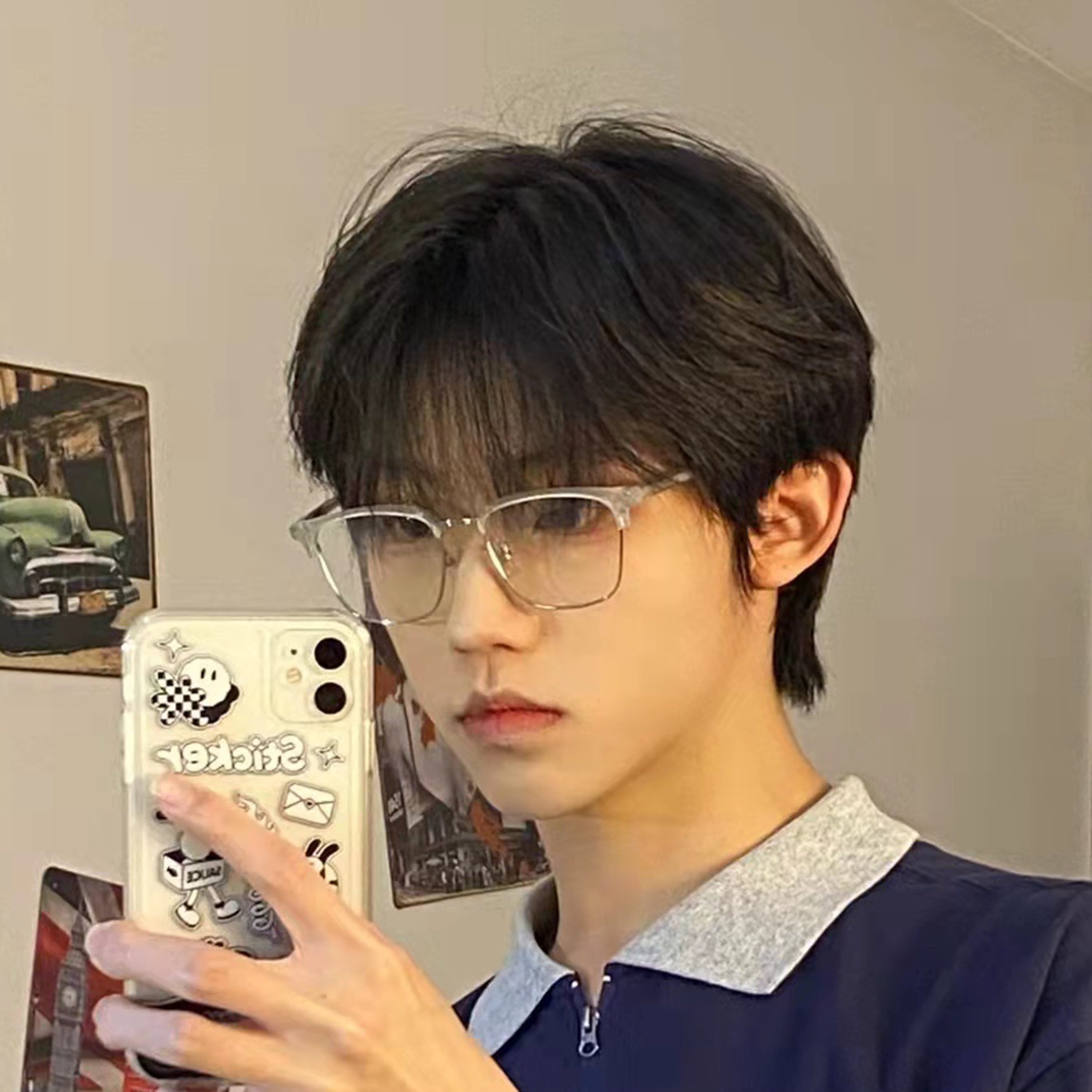 韩版帅气假发男短直发可齐可斜齐耳碎刘海百搭dk正太学生逼真自然