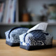 文手作  日式植物蓝染布艺纸巾袋套抽纸袋书房厨房客厅家用抽纸盒