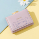 新款短款折叠钱包女小众设计韩版时尚ins学生可爱卡通小猫硬币包