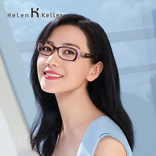 海伦凯勒方框板材镜框女小脸高度近视眼镜女可配度数防蓝光近视镜