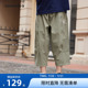 匡威童装儿童裤子男童短裤七分裤2025夏季新款宽松透气休闲裤薄款