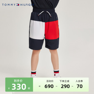 TOMMY童装夏季新品男童经典洋气5分裤儿童短裤运动裤子