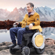 电动轮椅多功能蓝牙遥控靠背可躺升降平移残疾人电动四轮车