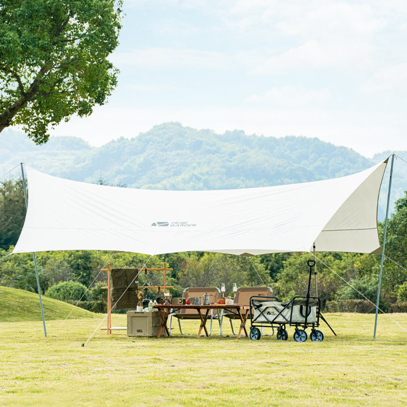 牧高笛精致露营牛津布帐篷天幕户外野营便携防晒防雨遮阳棚凉棚jt
