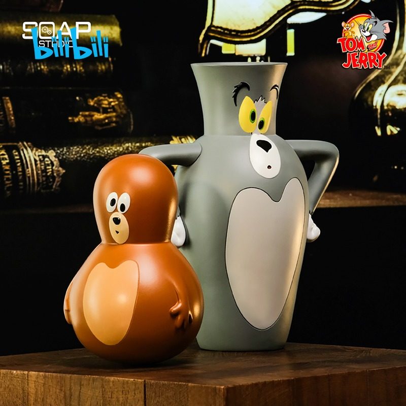 bilibili哔哩哔哩2022新品猫和老鼠花瓶汤姆猫和不倒翁杰瑞鼠