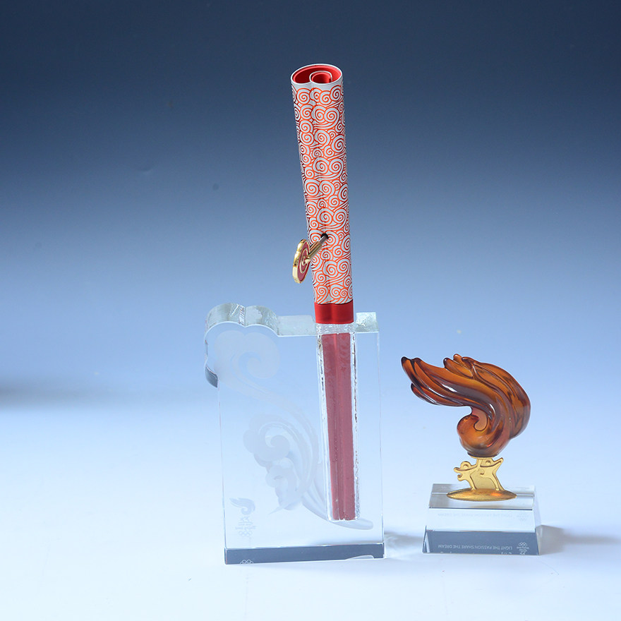 2008年北京奥运会祥云火炬模型 火舞祥云