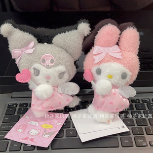 日系天使系列hellokitty库洛米美乐蒂大耳狗布丁狗挂件毛绒玩具