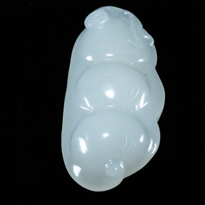 绝当 和田玉 豌豆挂件 重24.77g 恒丰典当行