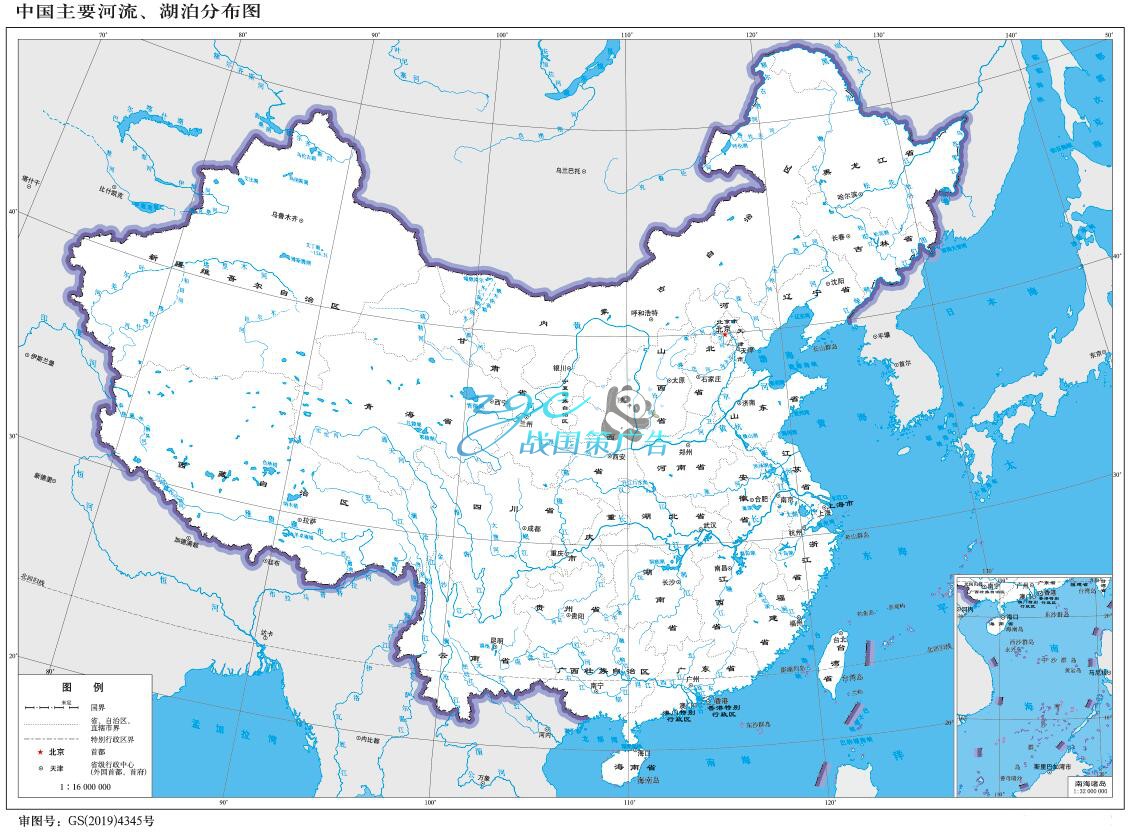 中国河流分布图